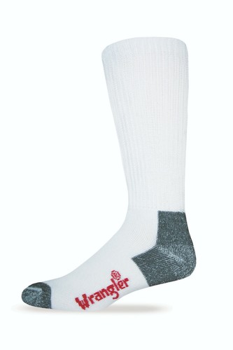 Wranglers Men's Cotton Non-Binding Mid Calf Boot Socks 2 Pair Pack - Picture 5 of 6