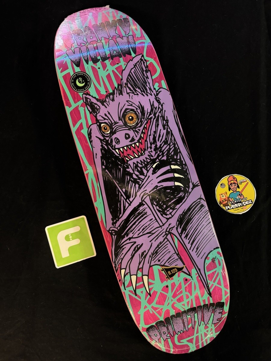 SUPER RARE Franky Villani Bat Primitive Skateboard Deck 9.125 Egg
