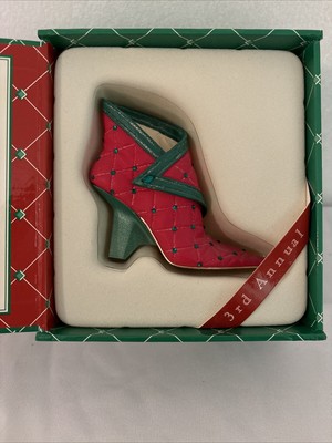 Just the Right Shoe Christmas PURE VELVET #25441 Original Box 2003 Raine Vintage