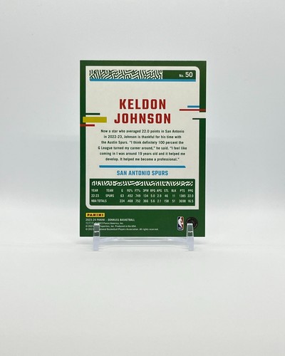 2023-24 Donruss #50 Keldon Johnson Press Proof - Picture 2 of 3