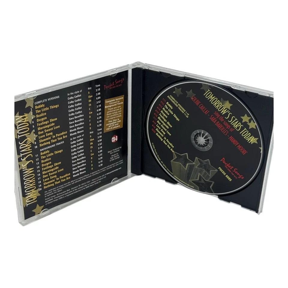 Караоке: Tommorows звезды сегодня (CD, 2008) Колби Кайлат и Сара Бареллес - Изображение 3 из 4