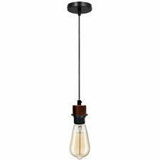 Image of Industrial Vintage E27 Holder Pendant Light Fitting UK
