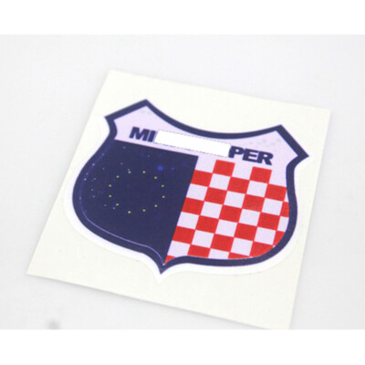 Mini Shield Sticker Car Sticker Shield EU Classic Retro Pattern Design For Mini Cooper ...