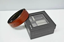 New FlyBelt Royce Honey Brown Leather Two Removable Buckles FB7391-03 Belt