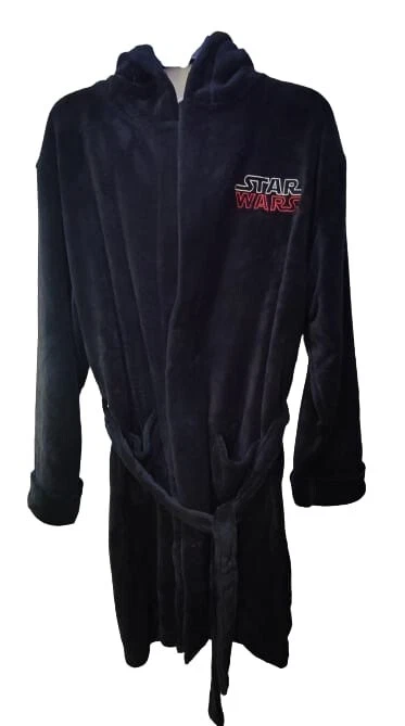 Star Wars Unisex Dressing Gown Bathrobe With Hood 2 pocket One Size S M