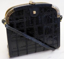 AIGNER Leder SCHULTERTASCHE Handtasche ABENDTASCHE Bügeltasche EXKLUSIV Top 1361