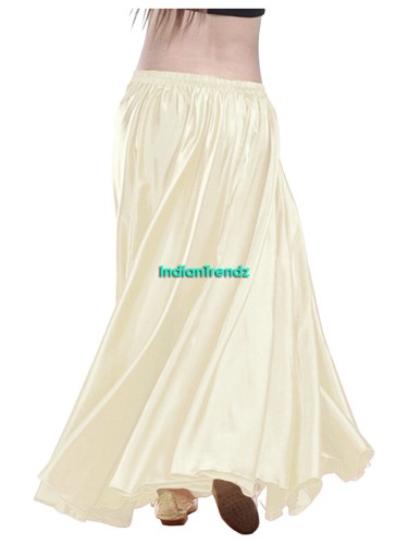 360 Círculo Completo Falda Larga Satinada Swing Baile Disfraces Tribal Circular Maxi - Imagen 80 de 111