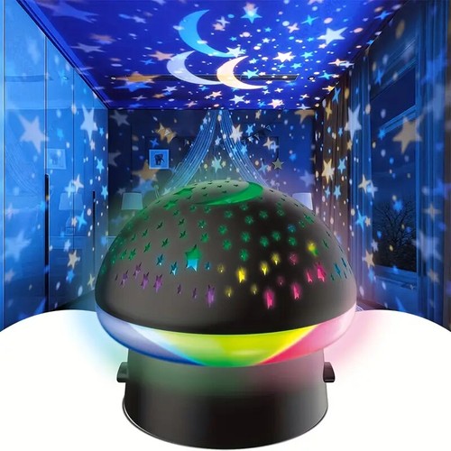 Proiettore lampada multicolore luna e stelle - Imagen 4 de 5