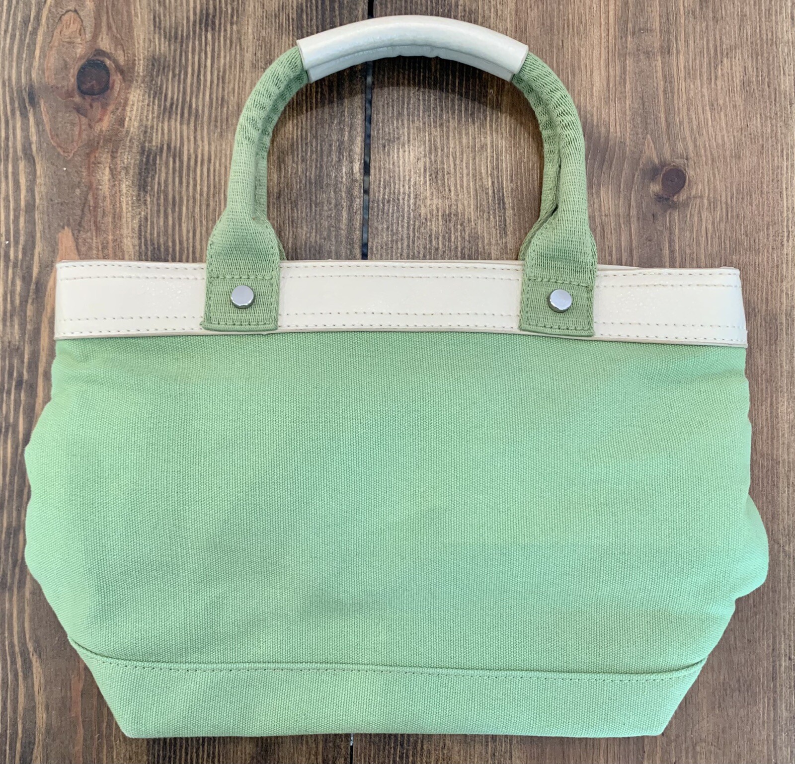 Harrod's of London Light Green Women's Satchel Handbag Purse 12” x 8” x