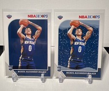LOT 2  RC Rookie Nickeil Alexander Walker Hoops Base/Winter #258 PELICANS 2019