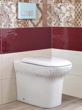 SANITARI A TERRA FILO MURO COPRIVASO RALLENTATO WC PAVIMENTO BIDET VASO BAGNO