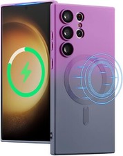 Samsung Galaxy S23 Ultra 5G, Luxury Bi-Color Case Compatible with MagSafe Charge