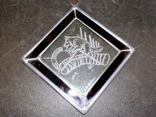 Belgian Sheepdog  stained glass bordered engraved agility glass panel