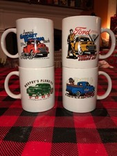 SET OF 4 FORD OLD PICKUP TRUCK