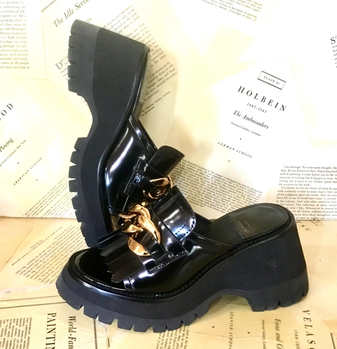 Jeffrey campbell top platform mules