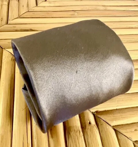 Corbata de seda gris de diseñador para hombre clásica de lujo formal accesorio para hombre " Foto 3 de 4