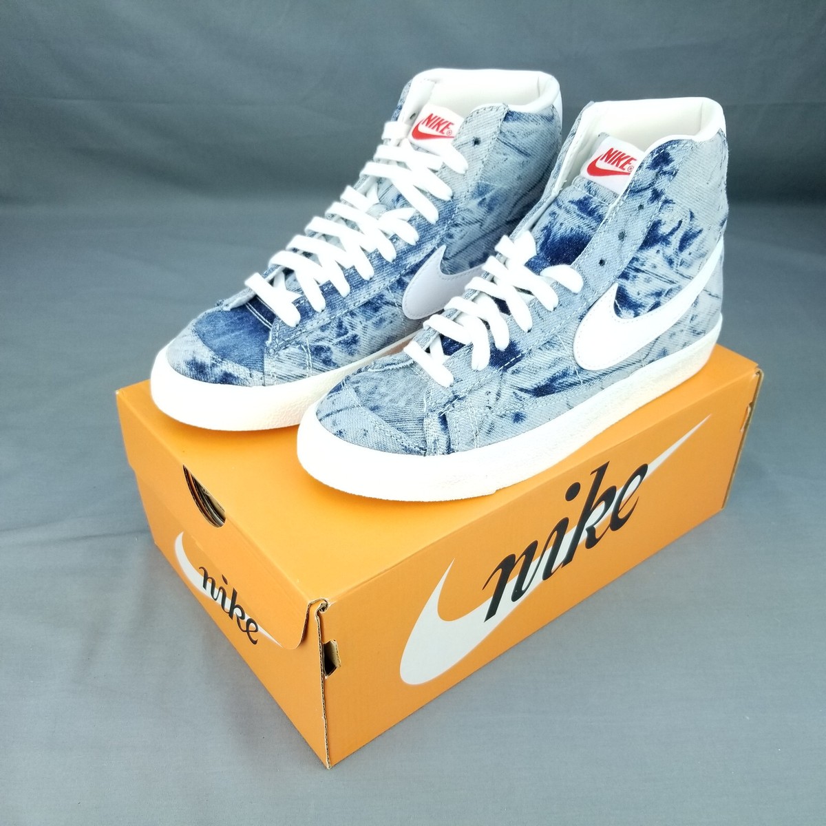 Nike Blazer Mid '77 Women's Shoes Blue Denim DV2182 900 Sizes 6.5
