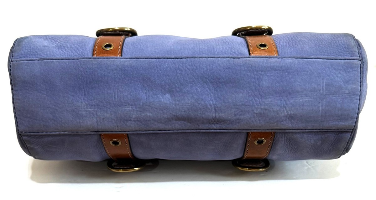NICE COACH Y2K BLUE LAVENDER NUBUC LEATHER STUDDED CHELSEA