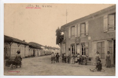 DOUCEY Val de VIERE Marne postcard 51 shopping center