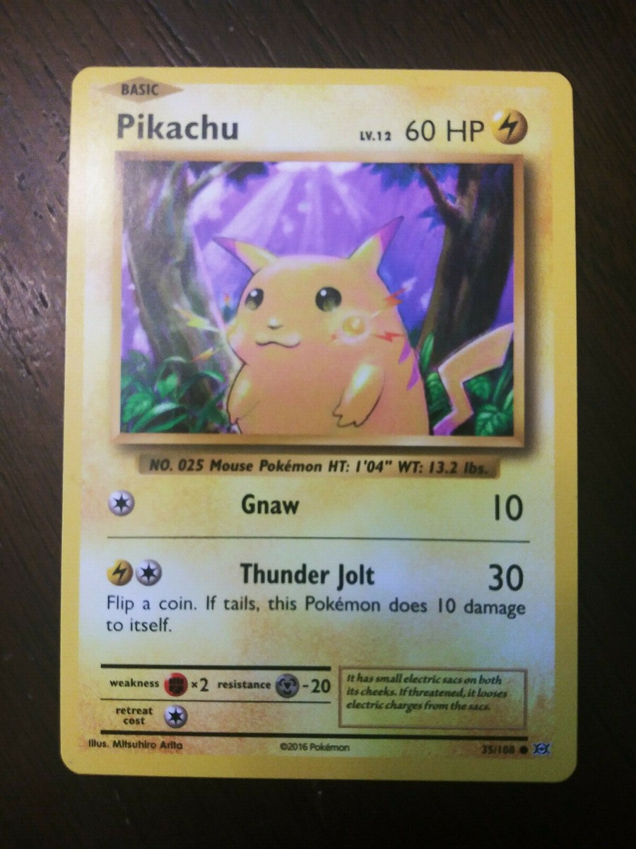 Pokemon Pikachu Card 35/108 | eBay