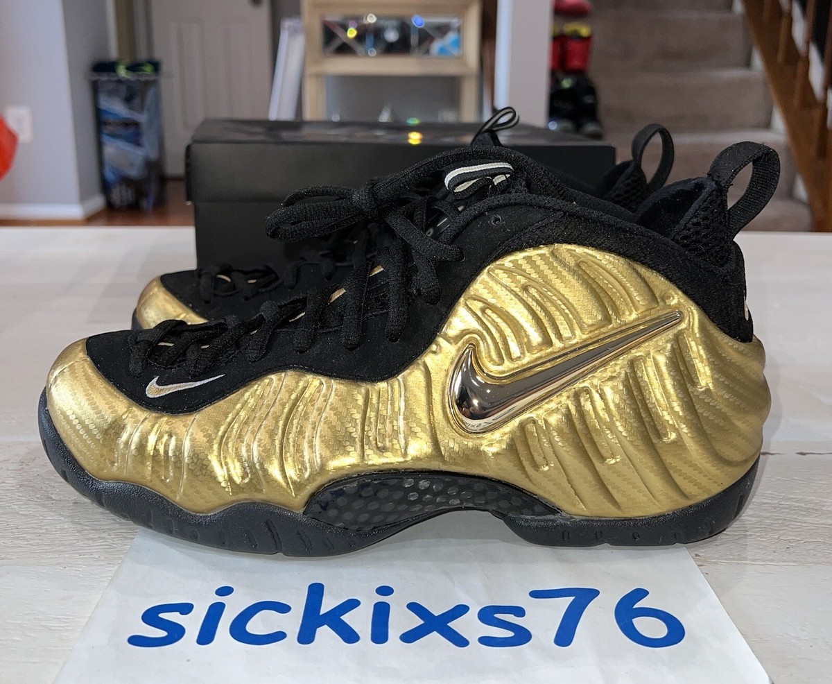 gold nike foams