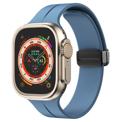 Fr iWatch Series 10/9/8/7/SE/6/5/4/3/2/1 Soft Silicone Magnetic Band Sport Strap - Picture 3 of 19
