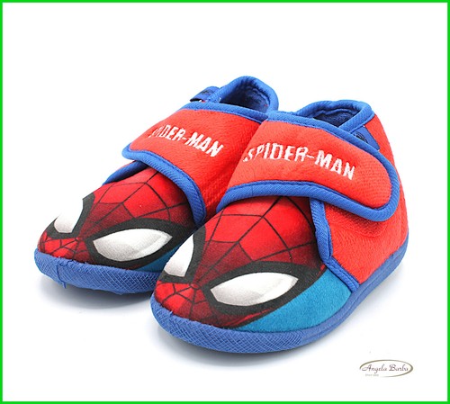 Pantofole da bambino a scarpa per casa ciabatte chiuse invernali Spiderman  rosso | eBay