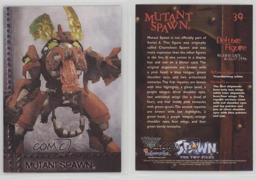 1999 Inkworks Spawn The Toy Files Mutant Spawn #39 0q3 - Picture 3 of 3