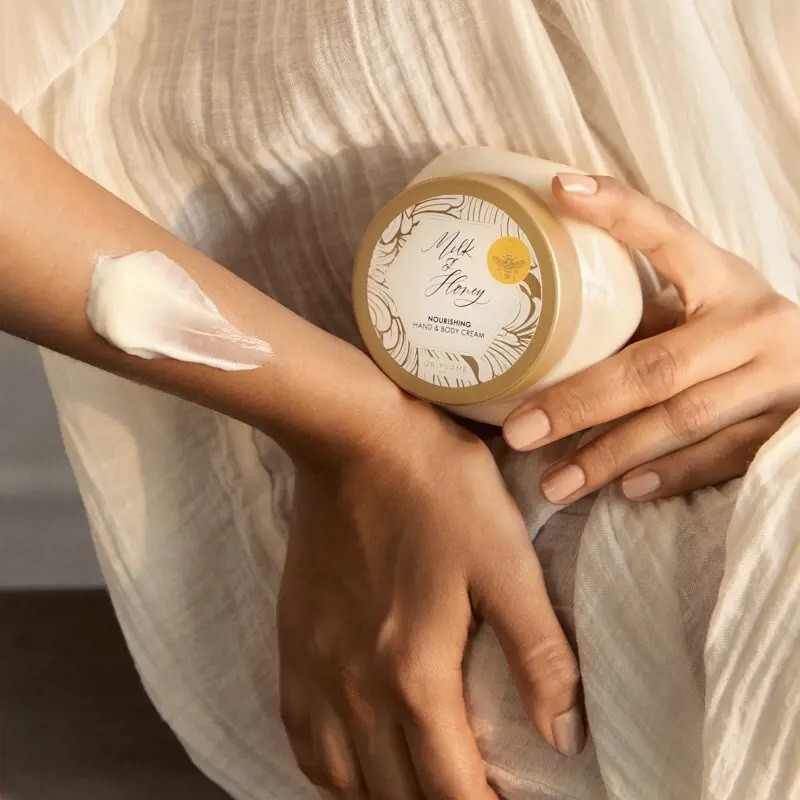 ORIFLAME MILK & HONEY GOLD NOURISHING HAND & BODY CREAM hydrate