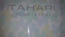 Tahari Kids Pastel green aqua yellow lavender Butterflies Twin Full Duvet Set
