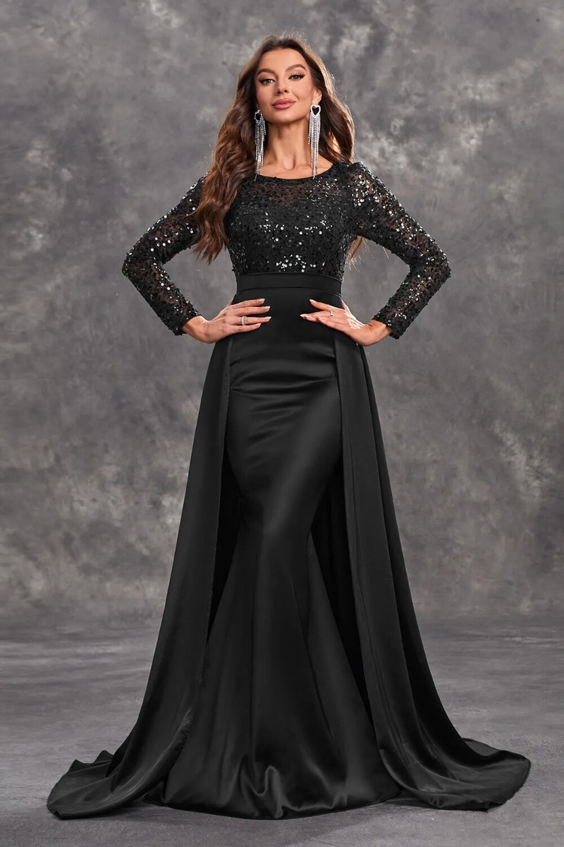 Lace Evening Gown Vestidos De Amazon De Fiesta Black Mermaid