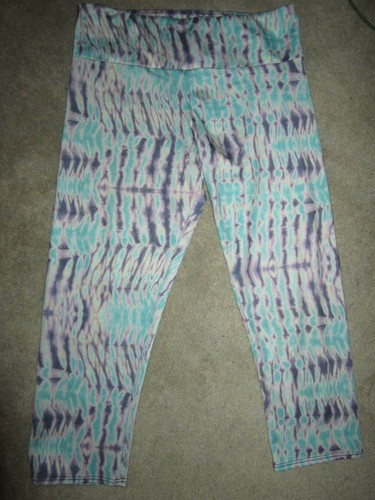 Onzie Miguel teal purple tie dye nylon 