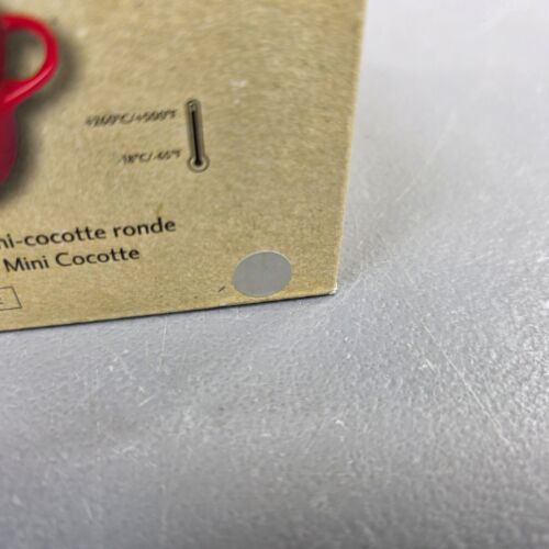 Le Creuset Stoneware Mini Petite Round Cocotte Casserole 2 Tone Gray NEW in Box - Picture 5 of 5