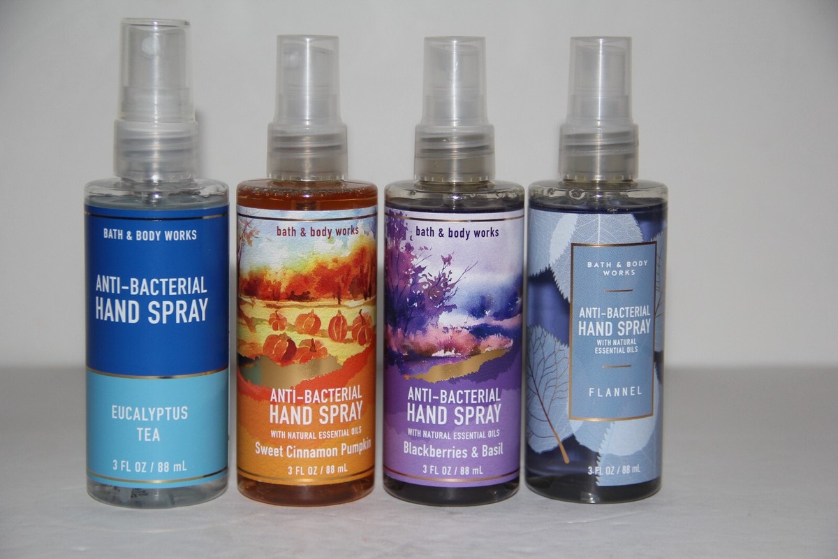 Bath & Body Works 抗菌ハンドスプレー 4種セット 4X ~ Bath & Body Works Anti-Bacterial Hand Spray ~ LARGE