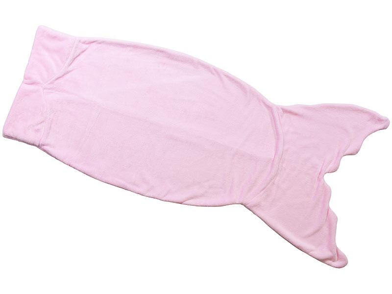 Couverture queue de sirène rose pour enfant, le cadeau d'anniversaire féerique idéal