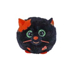 TY Puffies (Beanie Balls) Plush - SALEM the Halloween Cat (3 inch) - New