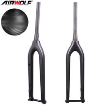 AIRWOLF Carbon 29er MTB Fork Tapered Tube Disc Brake Rigid Forks 100*15mm