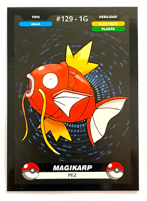 2025 POKEMON KANTO CREALASER TCG Card #129 MAGIKARP Peru Edition