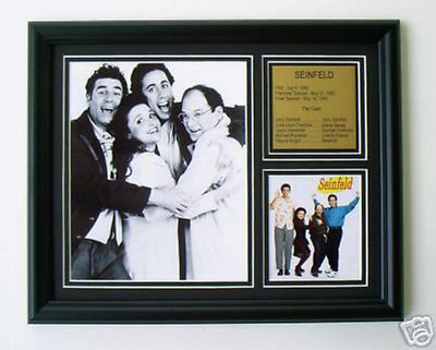Seinfeld complete cast framed photo tribute w engraving UK