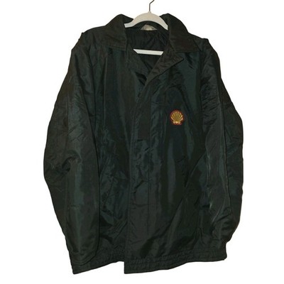 Vtg 60s Unitog Polar Coat Shell Gas Service Station Jacket Black L Mechanic Read