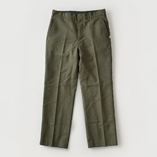 Vintage Military Wool Serge Green Dress Trousers Sz 33R 30x30 Olive Army Uniform