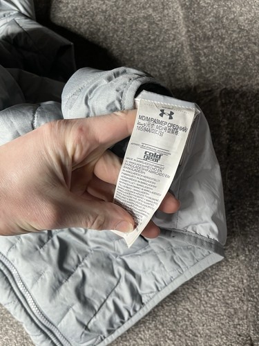 Under Armour Storm Vest Jacket Womens Medium Grey Full Zip Puffer Ladies - Picture 3 of 13