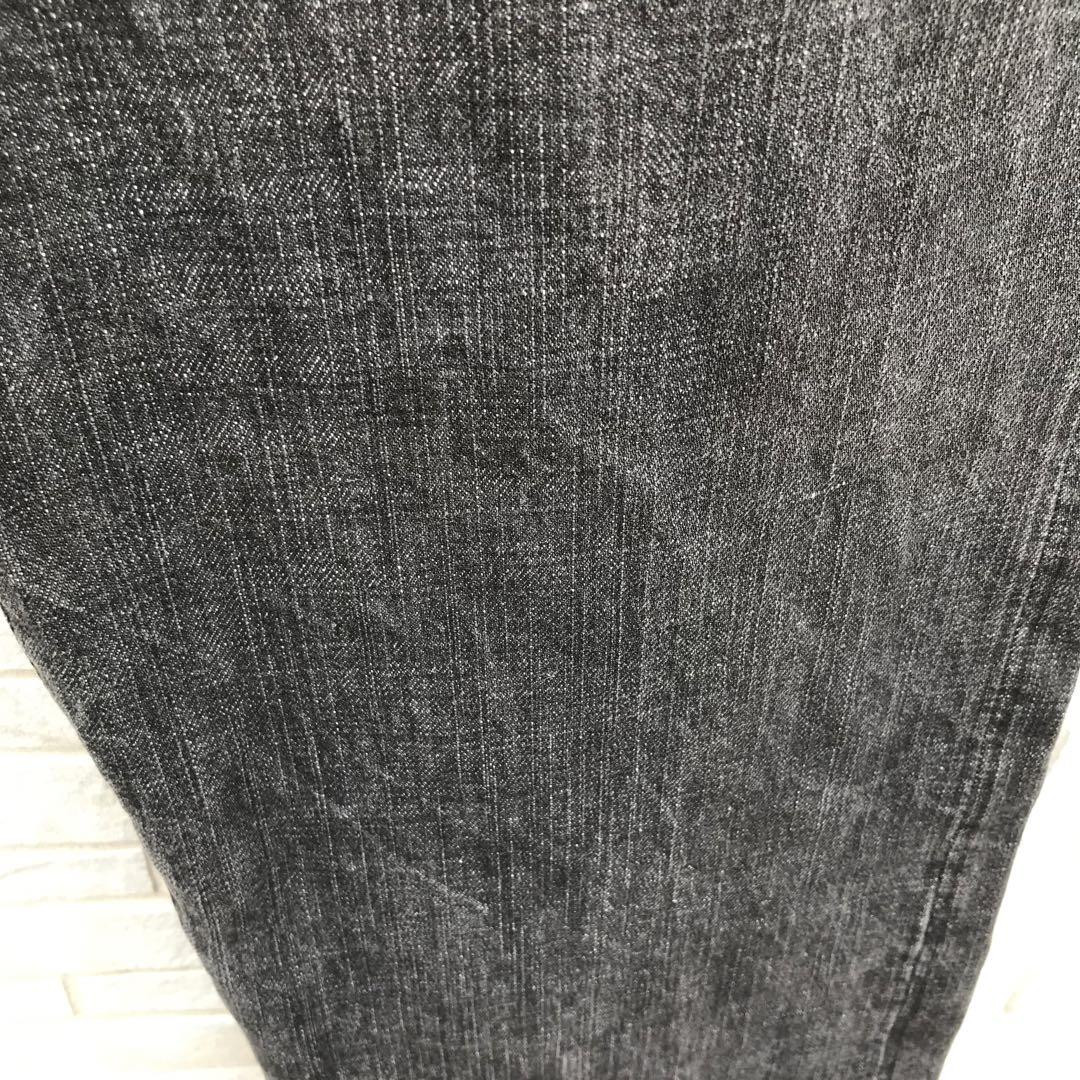 EVISU　lot1930　デニムパンツ　ウォッシュブラック　36　バックロゴ EVISUlot1930デニムパンツウォッシュブラック36バックロゴ