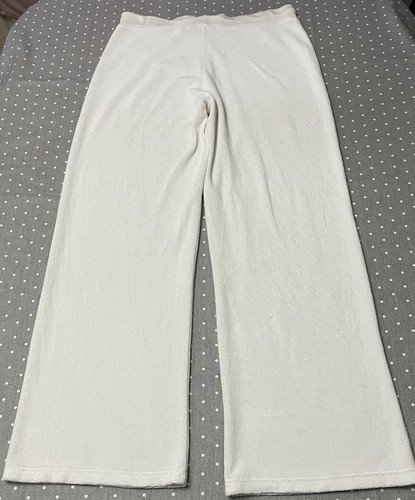 MODA INTERNATIONAL Y2K VINTAGE WHITE TERRY COTTON DRAWSTRING TROUSERS - SMALL - Picture 18 of 24