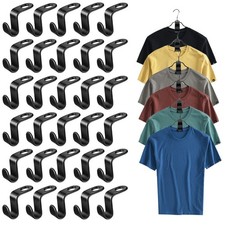 100 Pcs Clothes Hanger Connector Hooks Wardrobe Hanger Extender Clips Cascading