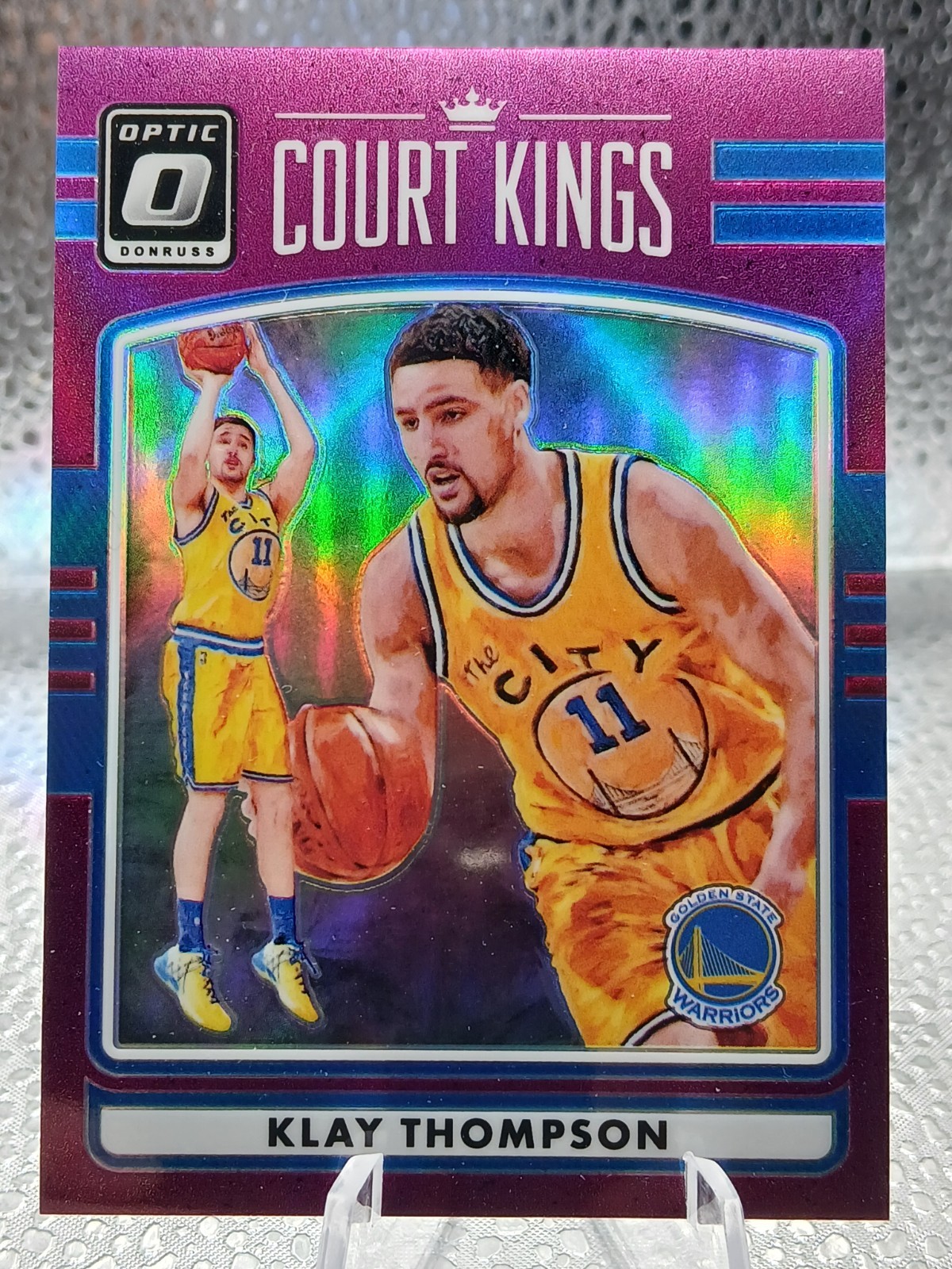 2016-17 Panini Donruss Optic - Court Kings Klay Thompson #20 Purple Prizm