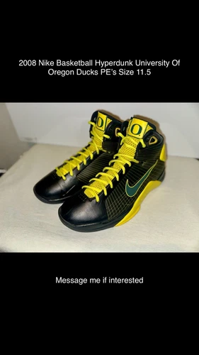 2008 Nike Basketball Hyperdunk Special University Of Oregon Ducks Player Edition