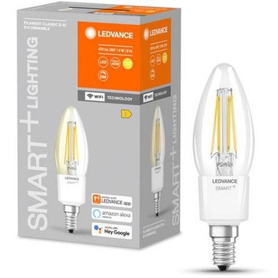 Ledvance LED Smart+ Kerze 4W = 40W E14 klar warmweiß 2700K Dimmbar App WiFi