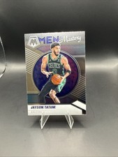 2020-21 Panini Mosaic Jayson Tatum Prizm Men of Mastery #13-Celtics