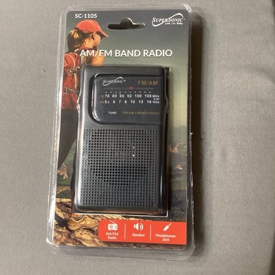 Supersonic SC-1105 Portable Pocket AM/FM Band Radio Brand New Sealed Emergency